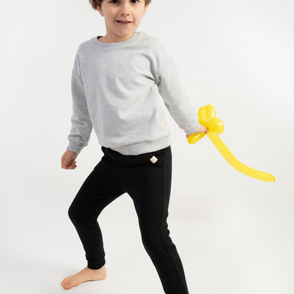 Bawełniana dziecięca bluza dresowa z miękkim meszkiem beżowa 6