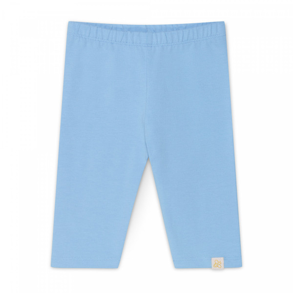 Krótkie bawełniane legginsy kolarki błękitne