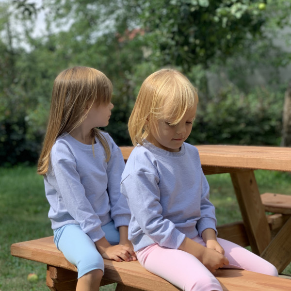Bawełniana dziecięca bluza dresowa fioletowa 7